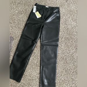 Aritzia Wilfred Faux Leather Pants